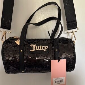 Juicy Couture Black Sequin Crossbody Bag